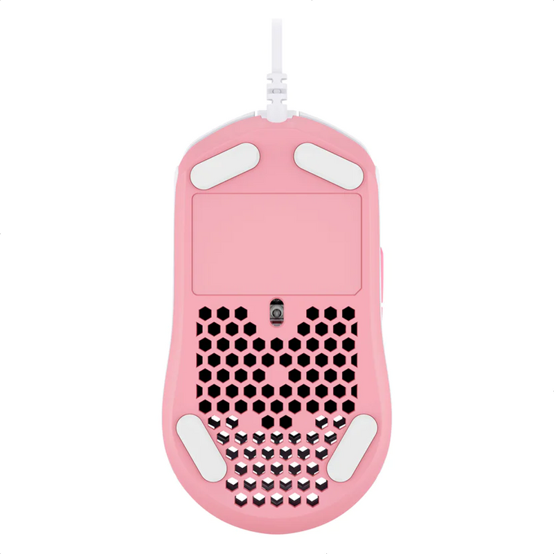 Hyperx Pulsefire Haste, Mouse Gamer Rgb 16000dpi, Blanc/rosa