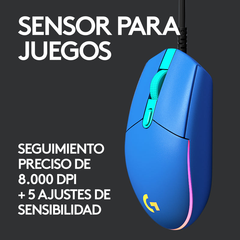 Mouse Gamer Logitech G203 Lightsync Rgb / 8000dpi - Azul