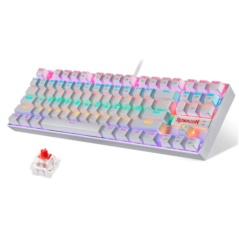Redragon Teclado Gamer Mecánico K552w-kr Kumara, Switch Red