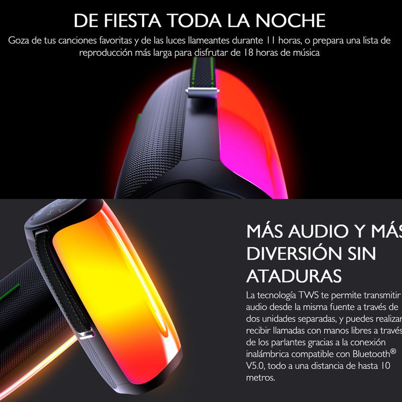 Parlante Inalambrico Bt Rgb Klipxtreme Zoundfire Pro Kbs-350