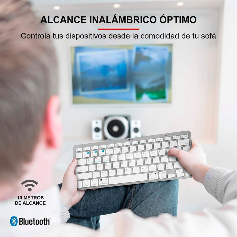 Teclado Bluetooth Inalámbrico Multidispositivo Trust Nado