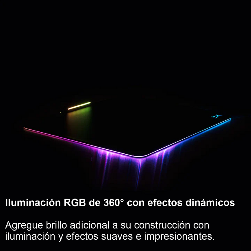 Hyperx Pad Mouse Rigido Rgb 360º Fury Ultra, 36x30x0.5cm