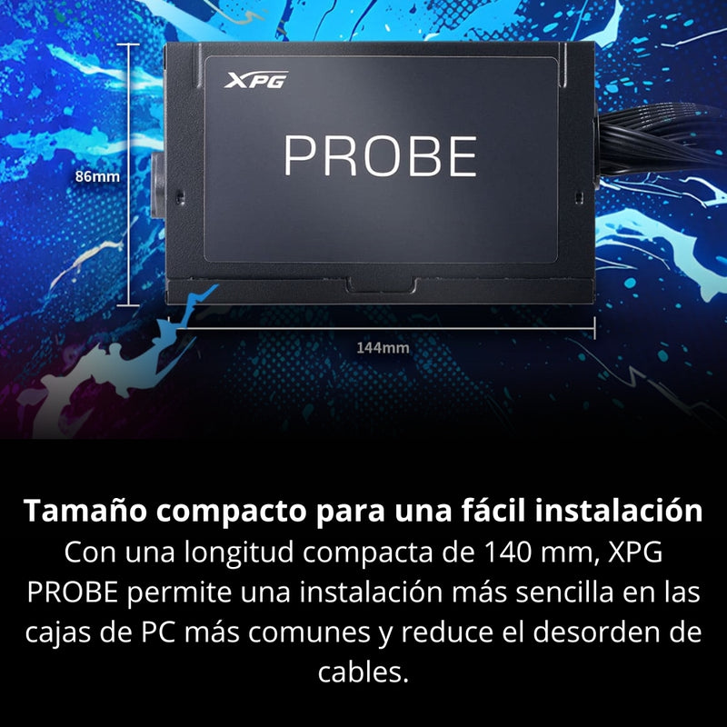 Fuente De Poder Gamer Para Pc, Xpg Probe Bronze 600w