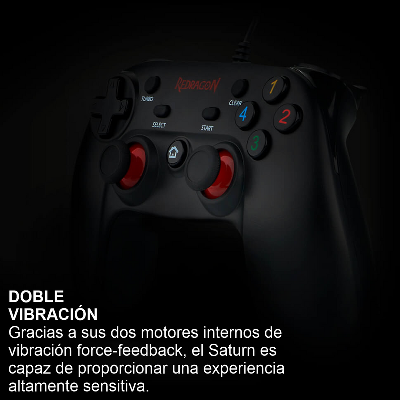 Control De Juegos Gamepad Usb, Redragon G807 Saturn Pc / Ps3