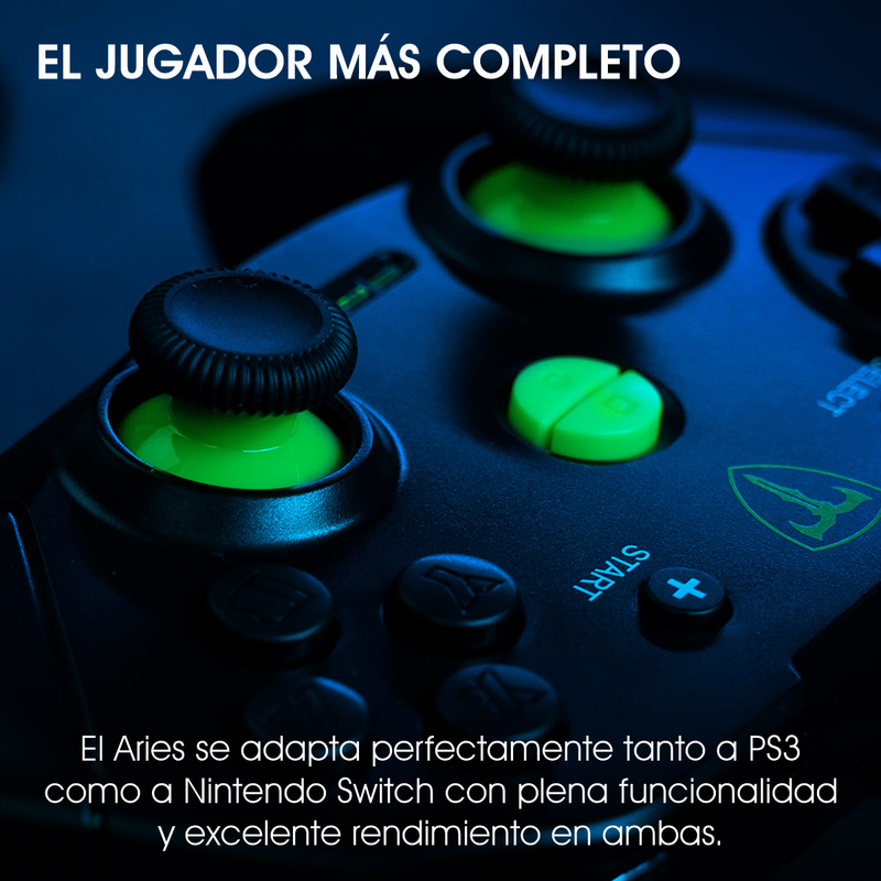 Control Gamepad USB T-Dagger Aries T-TGP500 para PC PS3 Nintendo Switch con Vibración