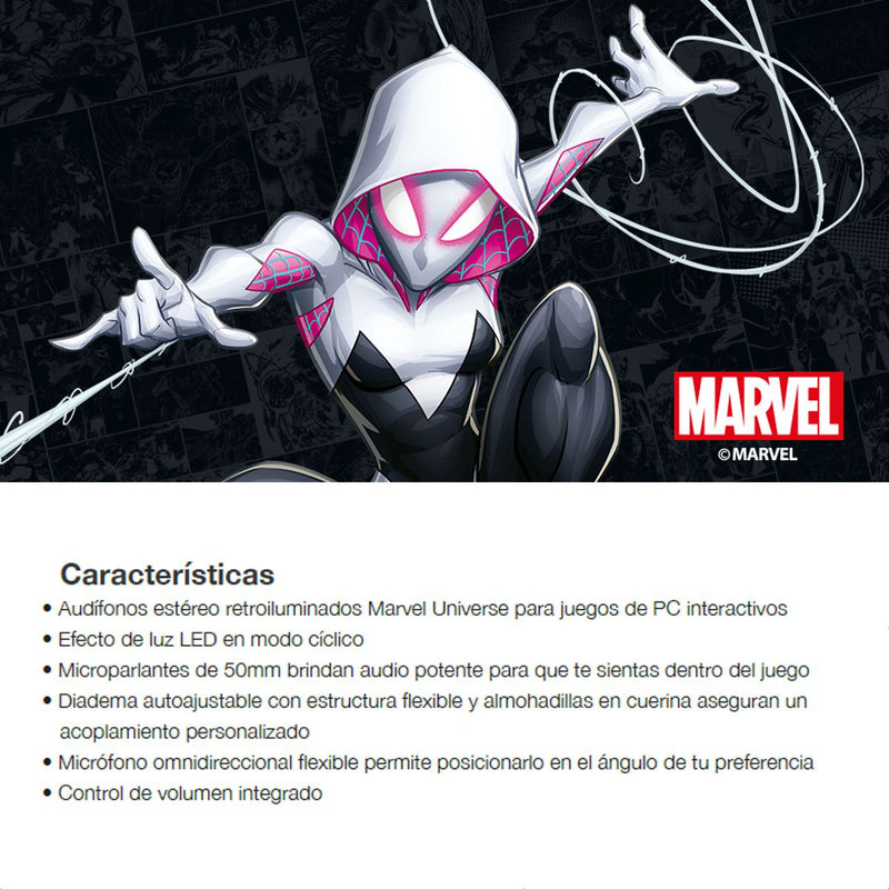 Xtech Diadema Gamer Stereo Ed Ghost Sipder Xth-m565sg