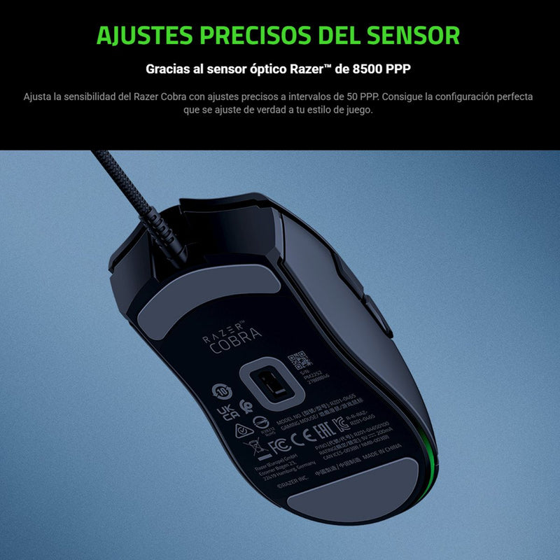 Mouse Gamer Razer Cobra, Chroma Rgb, 8500dpi, 58g, 6 Botones