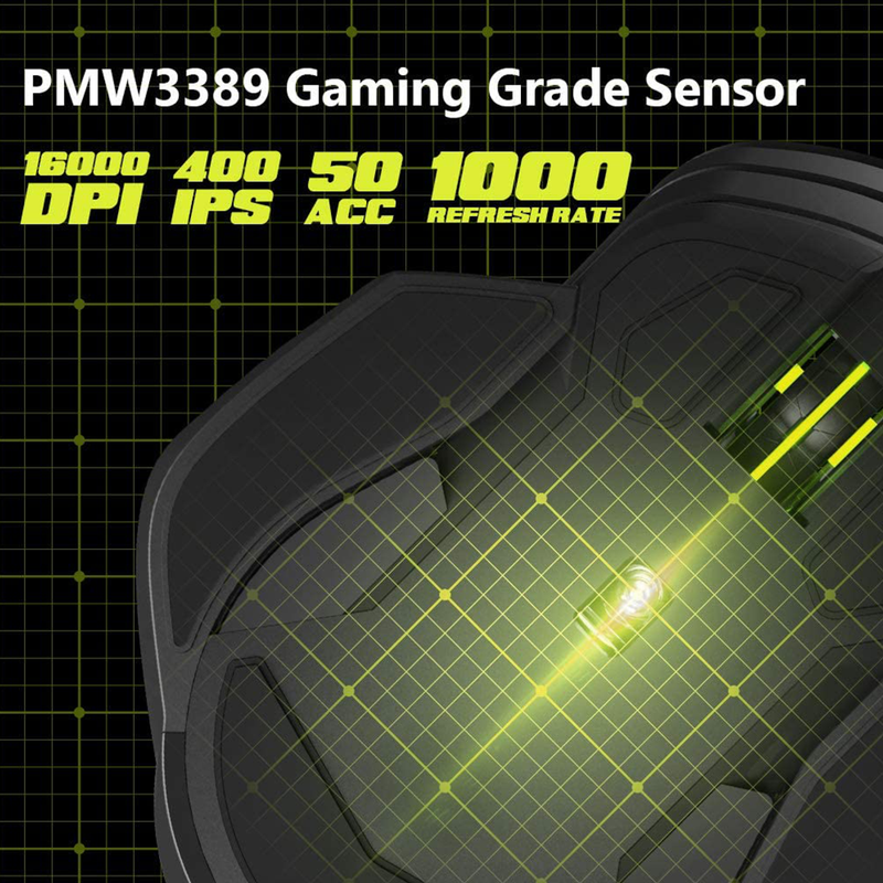 Mouse Gamer Delux M627s Rgb, Programable 8 Botones, 16000dpi