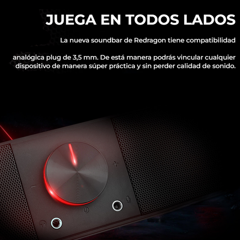 Barra De Sonido Gamer Redragon Gs570 Darknets Rgb + Soporte