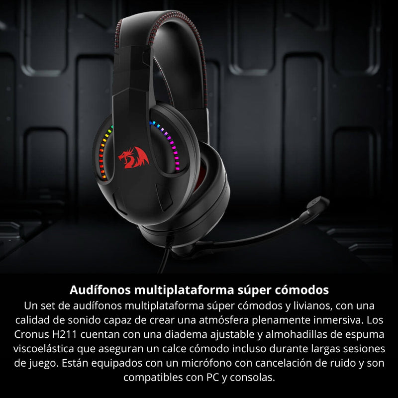 Combo Gamer 4 En 1 Redragon Gaming Essentials S147 Rbg