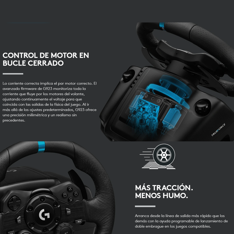 Volante De Carreras Logitech G923 Trueforce, Pc / Ps5 | Ps4