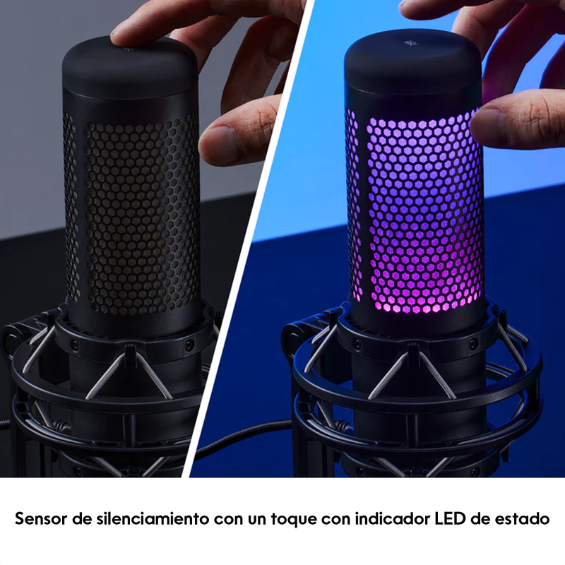 Hyperx Quadcast S, Micrófono Usb Multipatrón Gamer Streaming