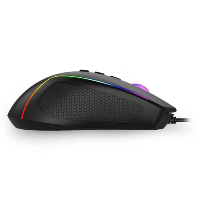 Mouse Gamer T-dagger Darkangel Lite, Iluminacion Rgb, 8 Botones Programables, 10000 Dpi