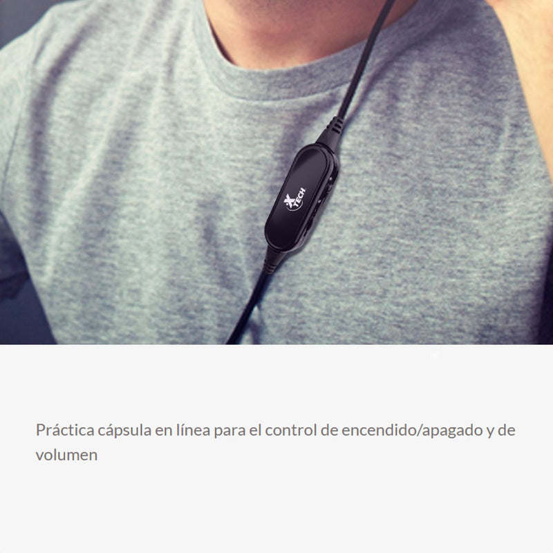 Audífonos Xtech Xth-520rd Monoaural Molten, Micrófono /3.5mm