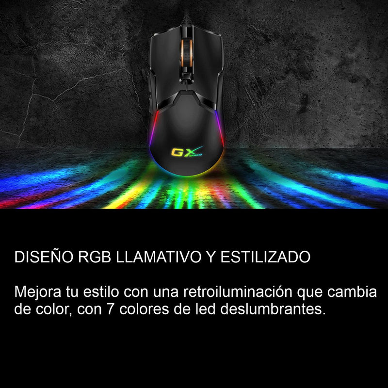 Mouse Gamer Rgb Genius Scorpion Gx M700, 6 Botones, 7200dpi