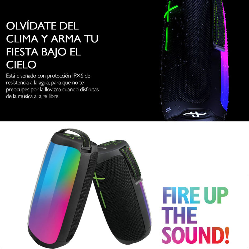 Parlante Inalambrico Bt Rgb Klipxtreme Zoundfire Pro Kbs-350