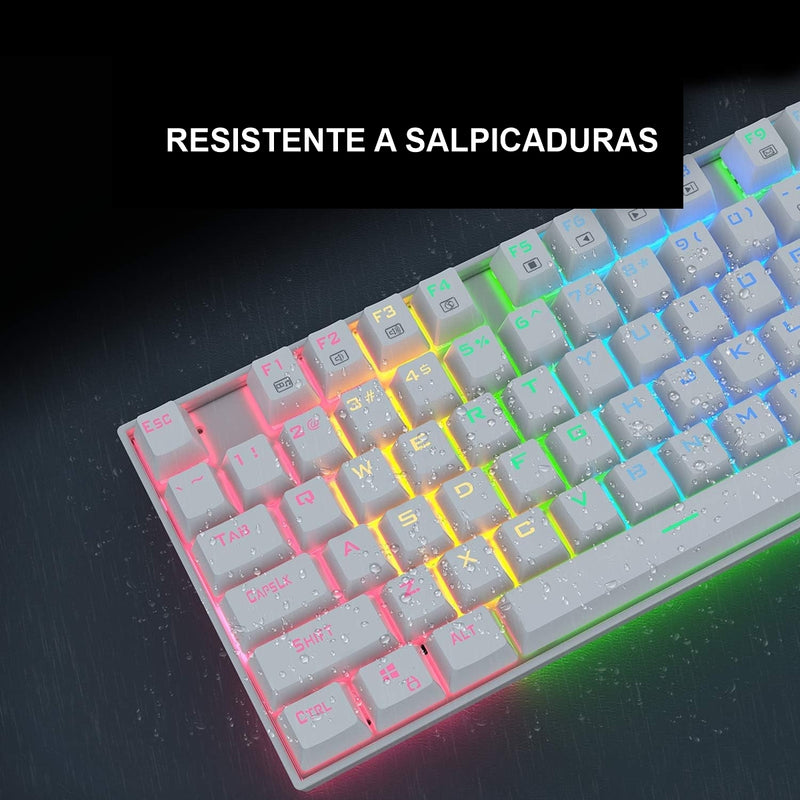 Redragon Teclado Gamer Mecánico K552w-kr Kumara, Switch Red