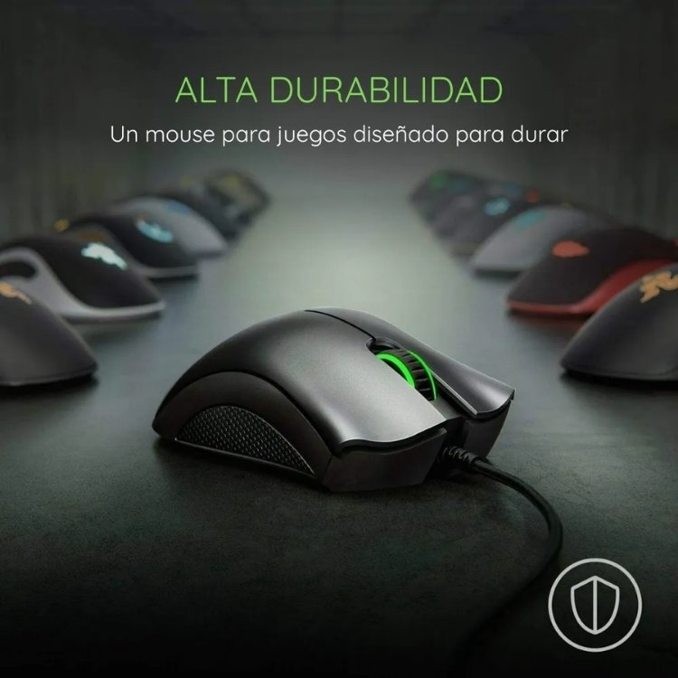 Mouse Gamer Razer DeathAdder Essential 6400 DPI Ergonómico 5 Botones Programables USB - Negro