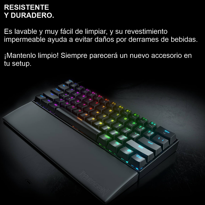 Reposamuñecas Meteor M, Redragon P036 / Tkl / 35.9x7.3x2cm