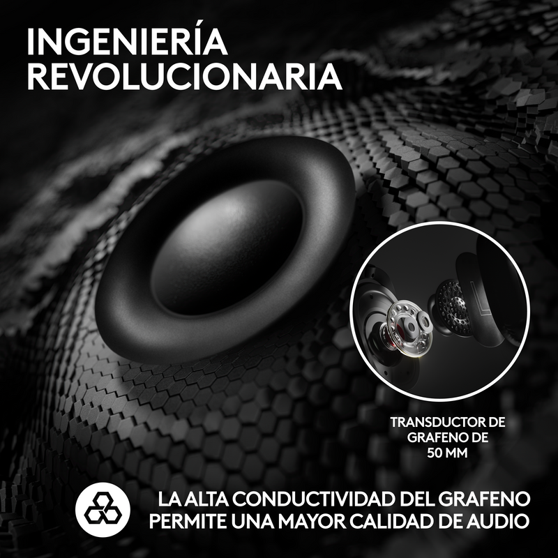 Diadema Gamer Logitech G Pro X 2, Lightspeed/bluetooth/3.5mm
