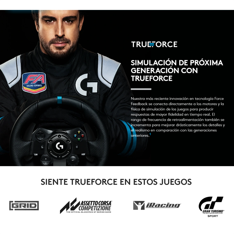 Volante Carreras Logitech G923 Trueforce, Pc / Xbox X|s One
