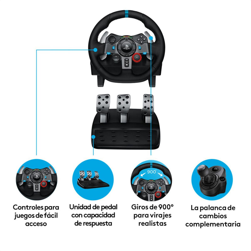 Volante Carreras Logitech G29 Driving Force, Pc / Ps5 | Ps4