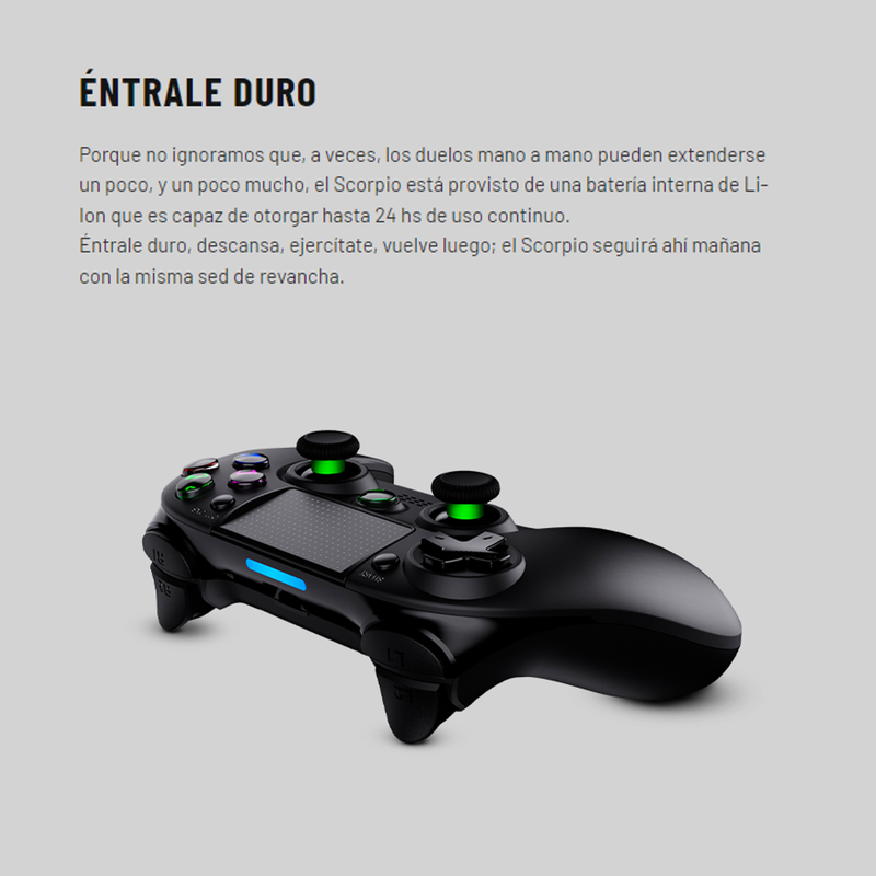 Control Gamepad Bluetooth/usb T-dagger Scorpio, Pc/ps4, Blk