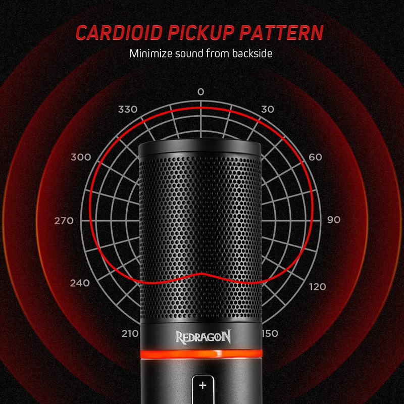 Redragon Gm300 Blazar, Micrófono Cardioide Gamer / Streaming