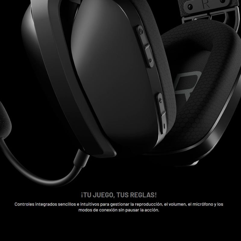 Diadema Gamer Primus Arcus 360bt, Microfono Extraible, Conexión USB 2.4Ghz / Negro