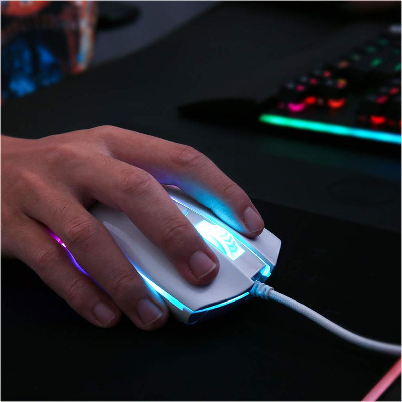 Mouse Gamer Redragon M711 Cobra Chroma, 10k Dpi, 9 Keys, Wht