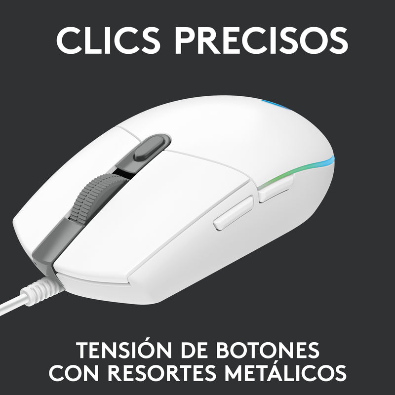 Mouse Gamer Logitech G203 Lightsync Rgb / 8000dpi - Blanco