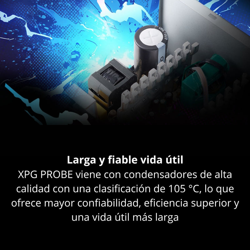 Fuente De Poder Gamer Para Pc, Xpg Probe Bronze 600w