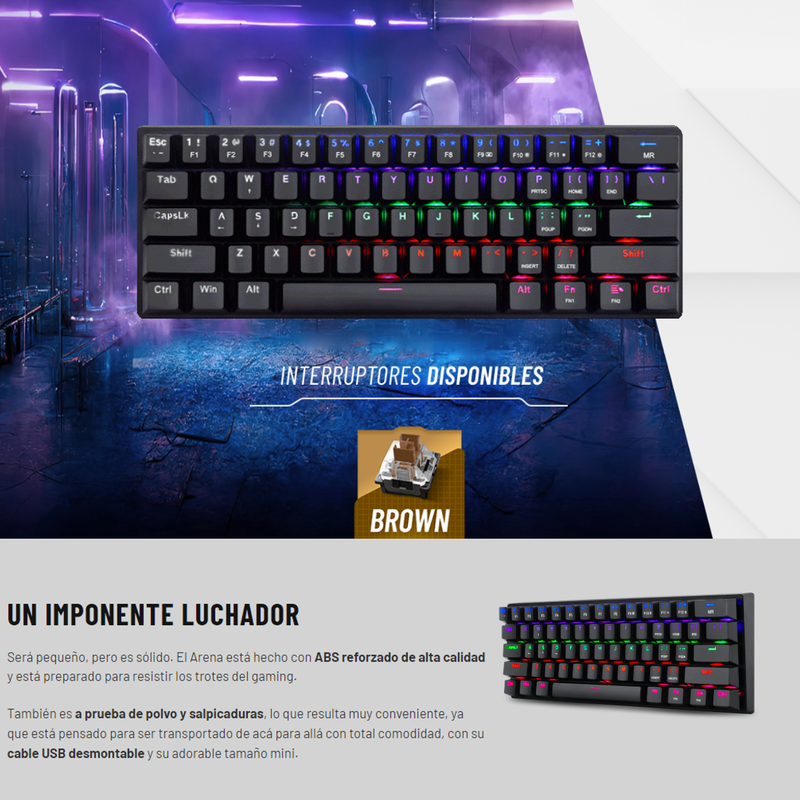 Combo T-dagger Teclado Arena Blk + Mouse Lieutenant T-tgm301