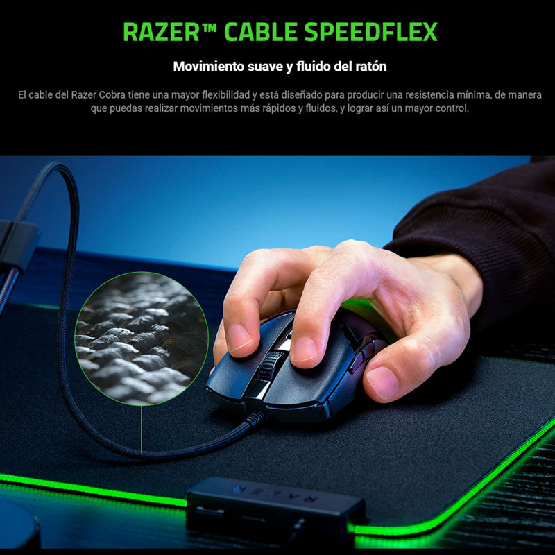 Mouse Gamer Razer Cobra, Chroma Rgb, 8500dpi, 58g, 6 Botones