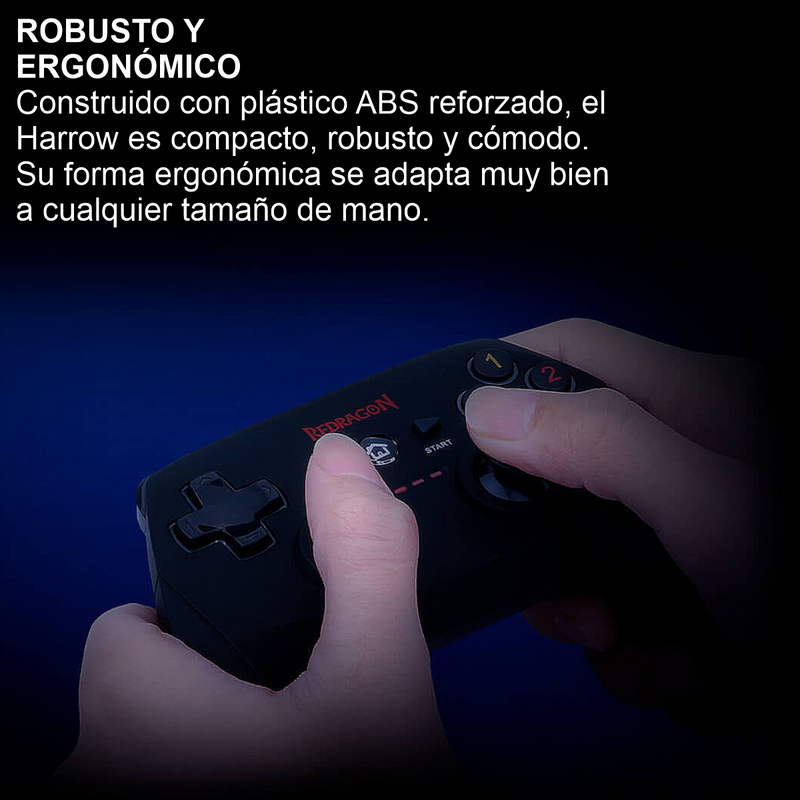 Control Gamepad Inalámbrico, Redragon Harrow G808, Pc / Ps3