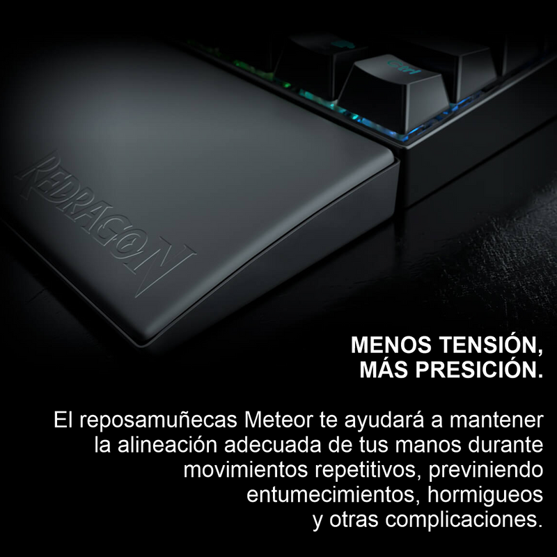 Reposamuñecas Meteor M, Redragon P036 / Tkl / 35.9x7.3x2cm