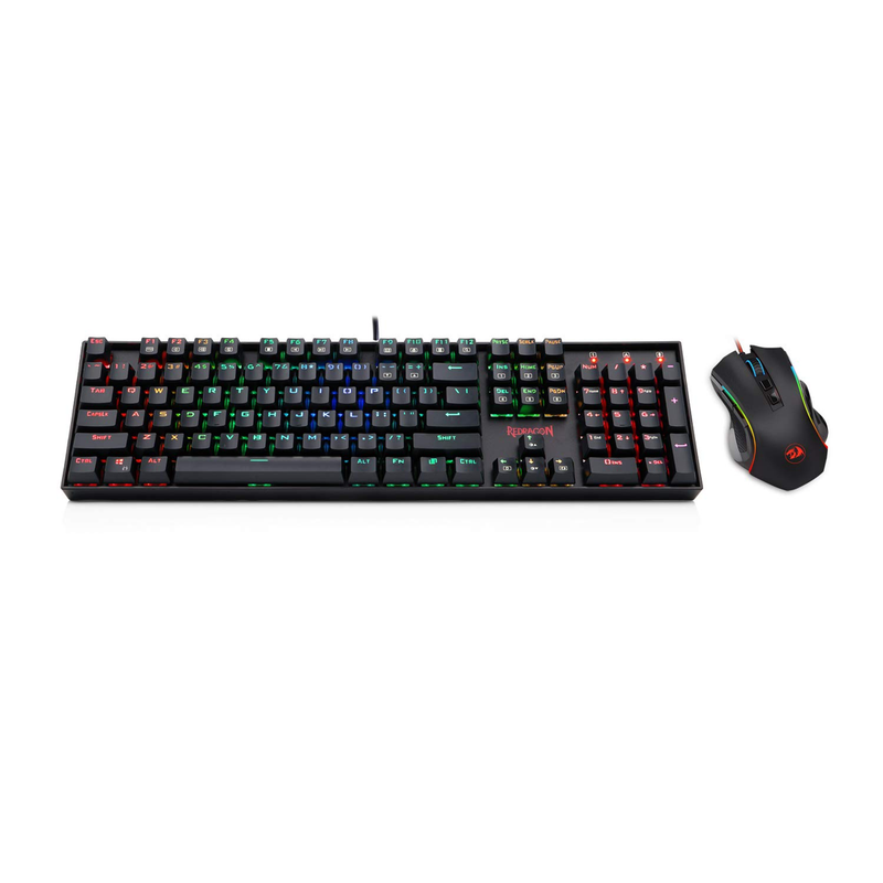 Combo Gamer Redragon K551rgb, Teclado Mecánico + Mouse M607