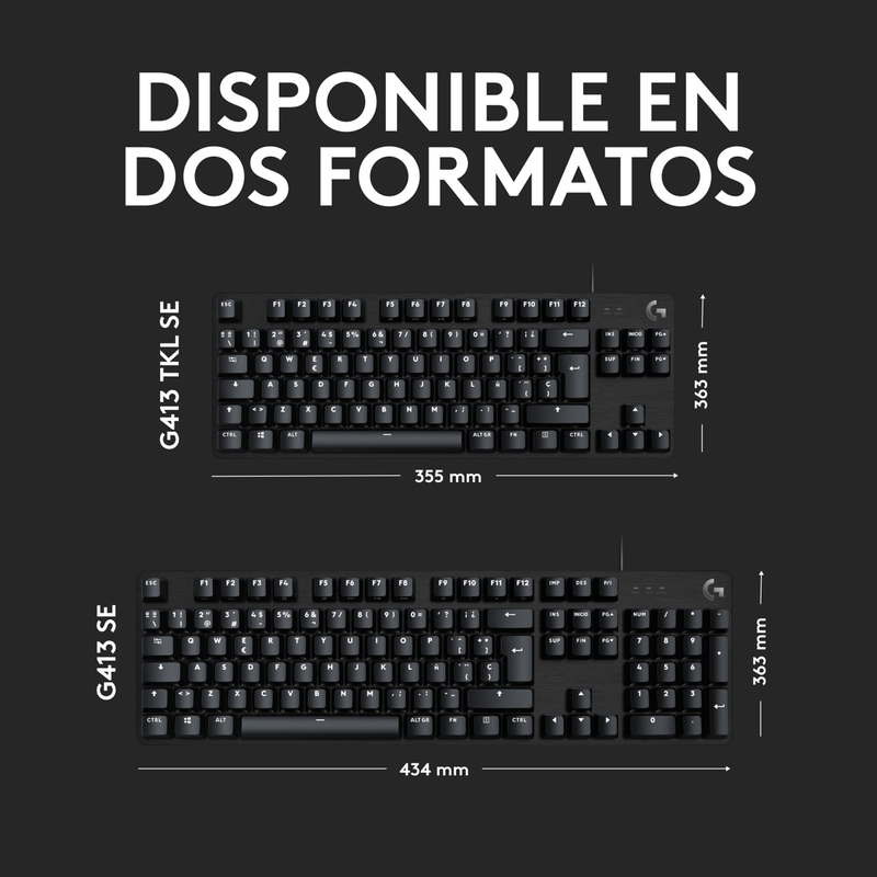 Teclado Gamer Mecánico Logitech G413 Se / Retroiluminado Led