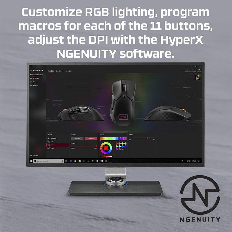 Hyperx Pulsefire Raid Mouse Gamer Rgb Programable 11 Botones