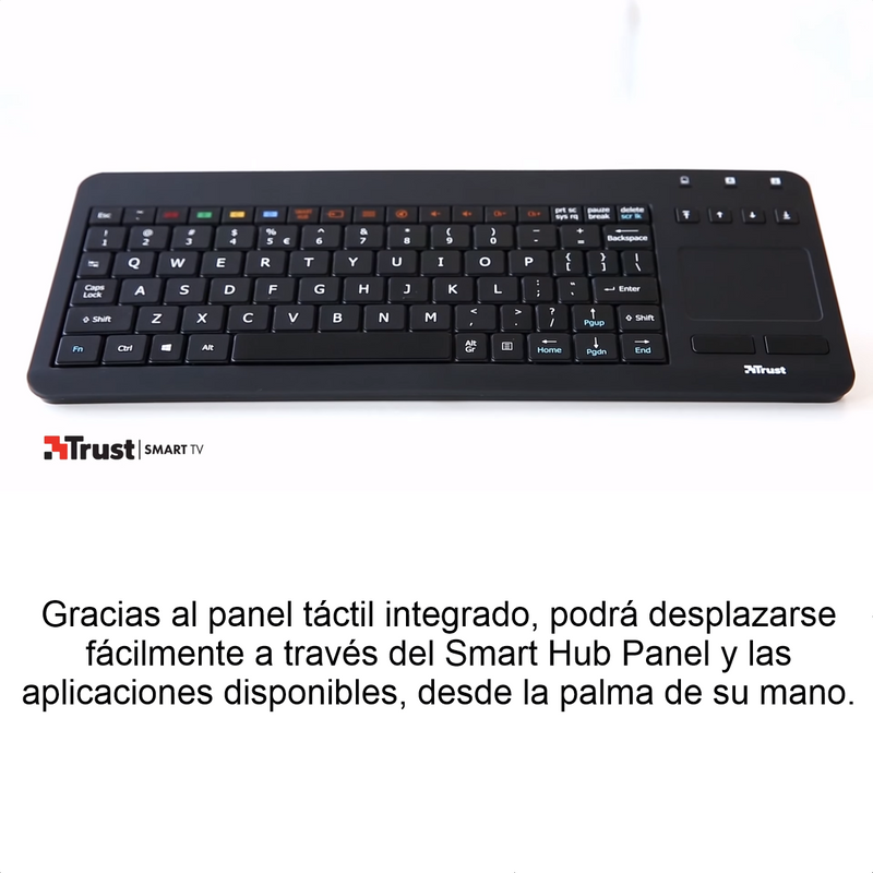 Teclado Trust Inalámbrico Con Touchpad Para Samsung Smart Tv