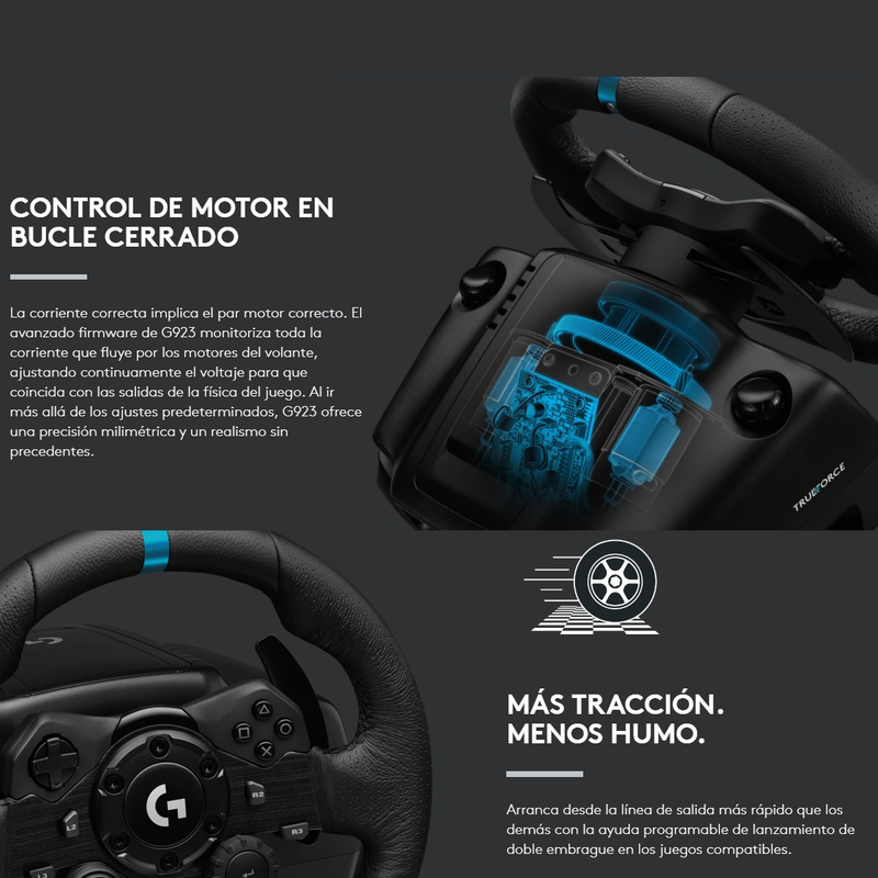 Volante Carreras Logitech G923 Trueforce, Pc / Xbox X|s One