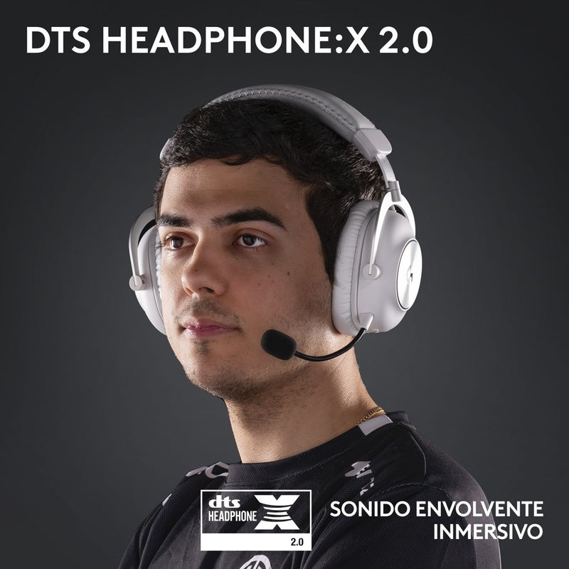 Diadema Gamer Logitech G Pro X 2 Wht, Lightspeed / Bluetooth
