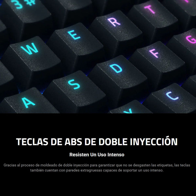 Razer Blackwidow V4 X, Teclado Gamer Mecánico Rgb Esp Yellow