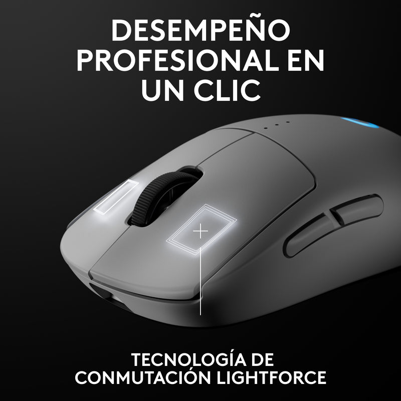 Mouse Gamer Inalámbrico Logitech G Pro 2 Lightspeed, Blanco