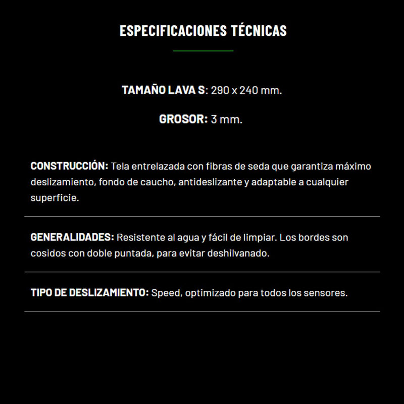 T-dagger T-tmp100 Lava S, Pad Mouse Gamer Small 290x240x3mm