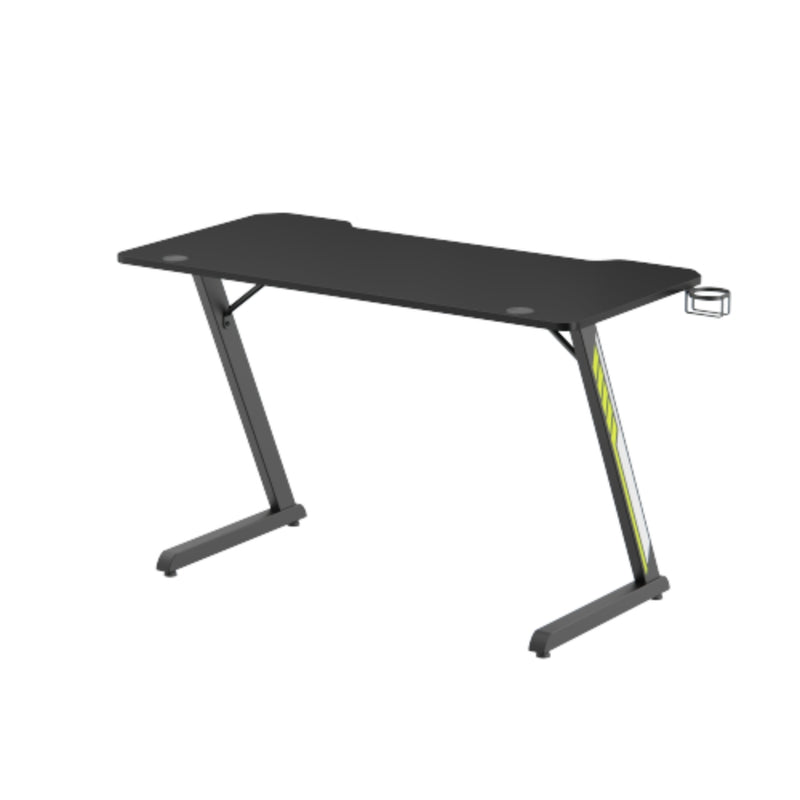 Escritorio Gamer TechGo MPCG-07 Diseño Z Superficie Texturizada 120cm*60cm Portavasos Soporte Diadema