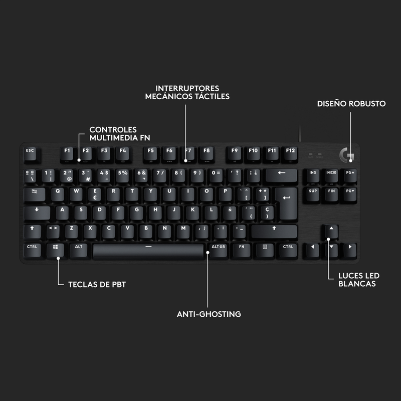 Combo Gamer Logitech G Teclado G413 Se Tkl + Mouse G502 Hero