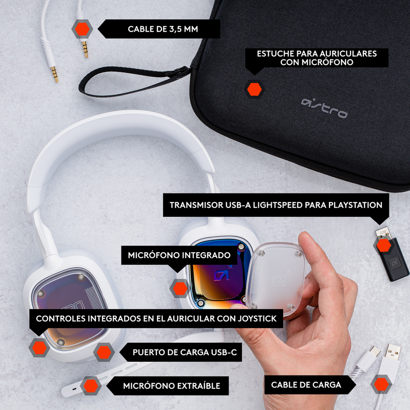 Diadema Gamer Inalámbrica Astro A30, Pc/mac, Blanco - PC/PlayStation