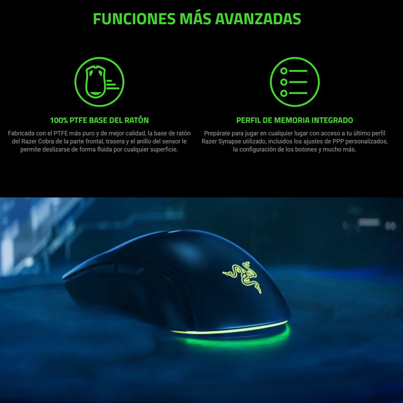 Mouse Gamer Razer Cobra, Chroma Rgb, 8500dpi, 58g, 6 Botones