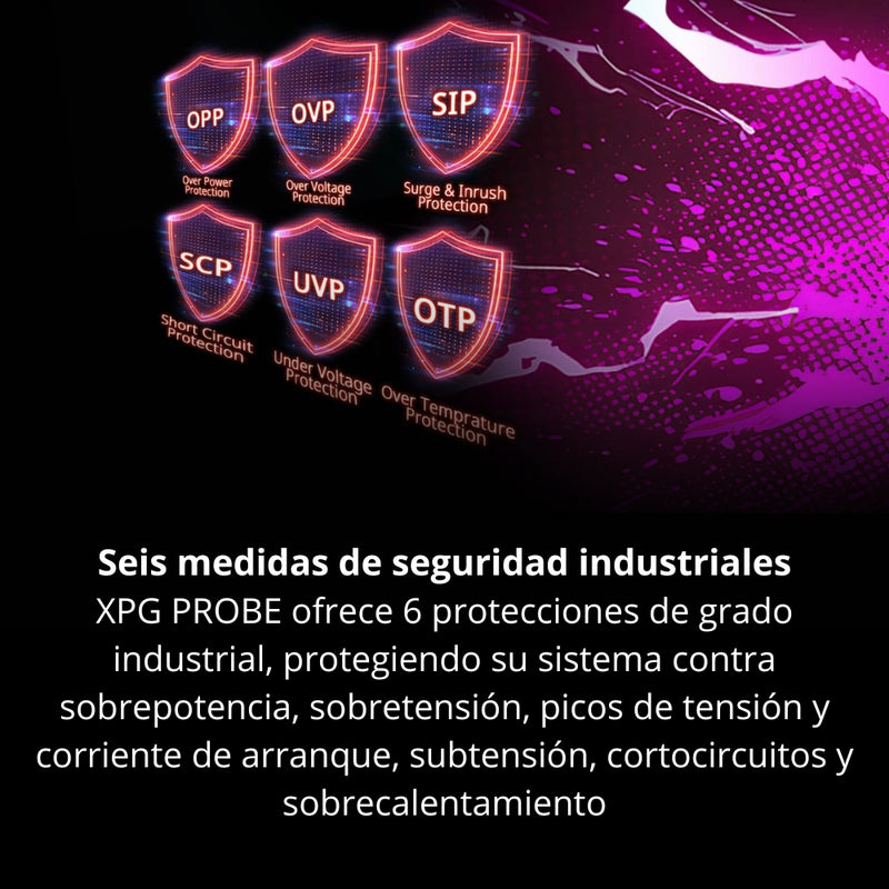 Fuente De Poder Gamer Para Pc, Xpg Probe Bronze 600w